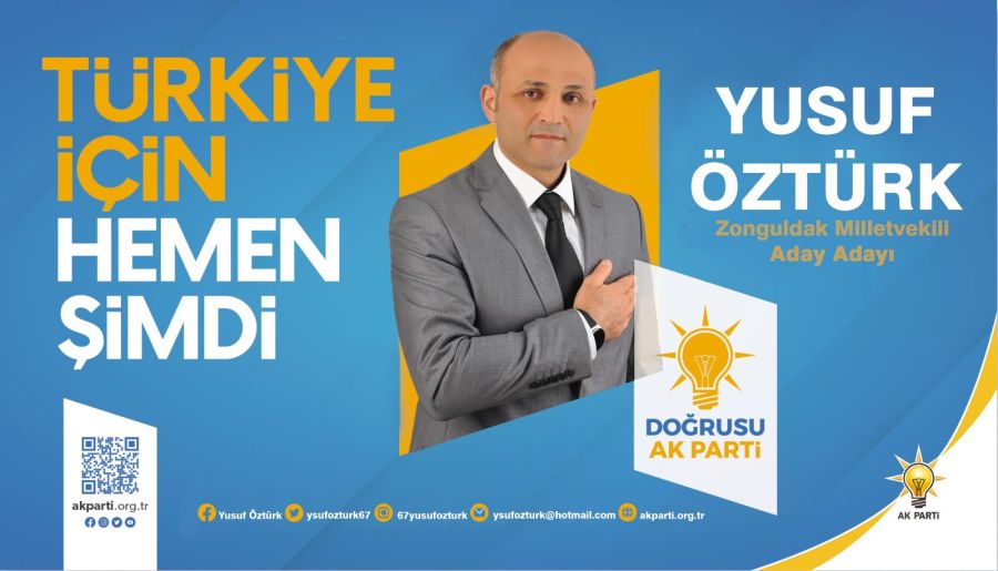 Milli sporcu ve Öğretmen Yusuf Öztürk Ak Parti’den Zonguldak milletvekili aday adaylığına başvurdu.