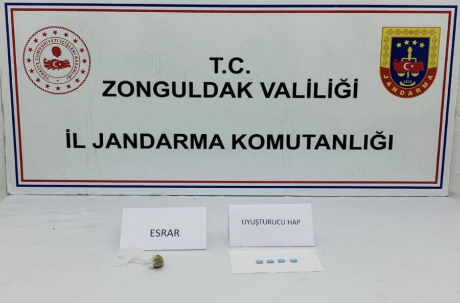 Çaycuma’da uyuşturucu madde