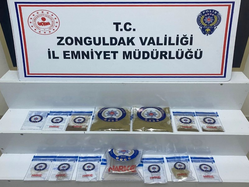 Zonguldak Emniyeti Zehir Tacirlerine göz açtırmıyor.