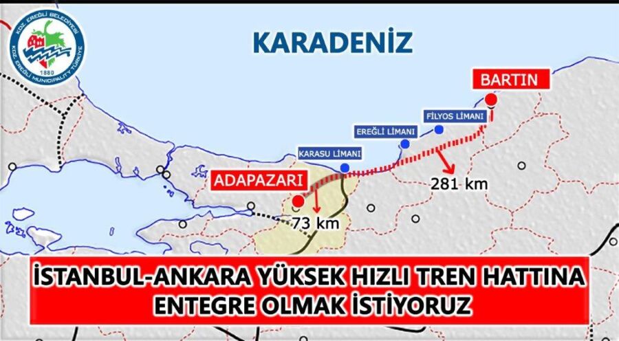 BAŞKAN POSBIYIK: İSTANBUL-ANKARA YÜKSEK HIZLI TREN HATTINA ENTEGRE OLMAK İSTİYORUZ!