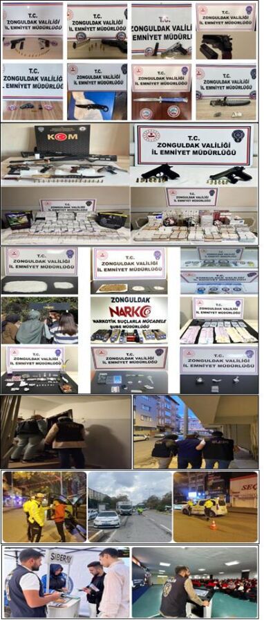 İl genelinde aranan 105 kişi yakalandı.